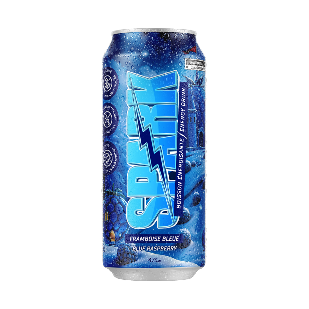 Spark framboise bleue - Caisse de 12 canettes (473ml)