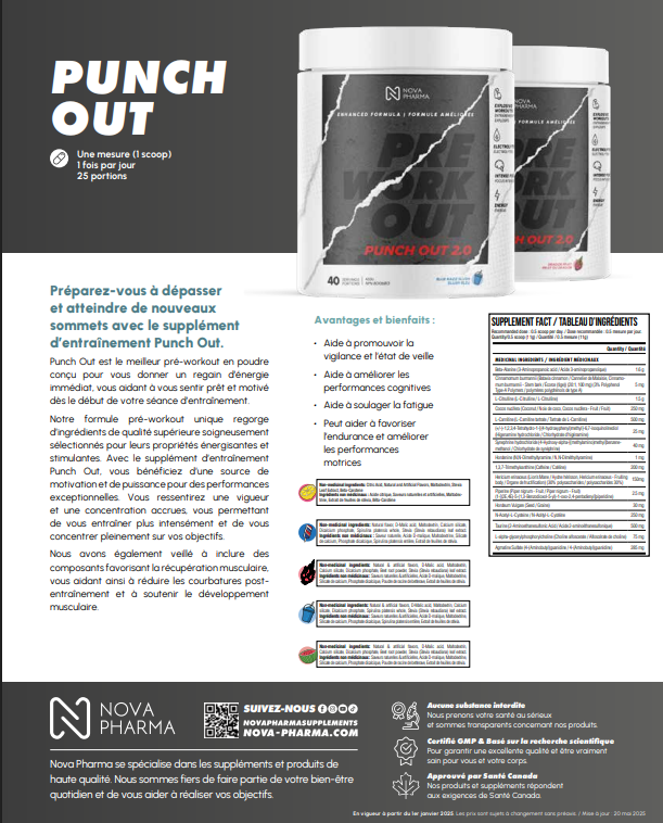 Punch out 2.0 Pré-workout  Dragon Fruit