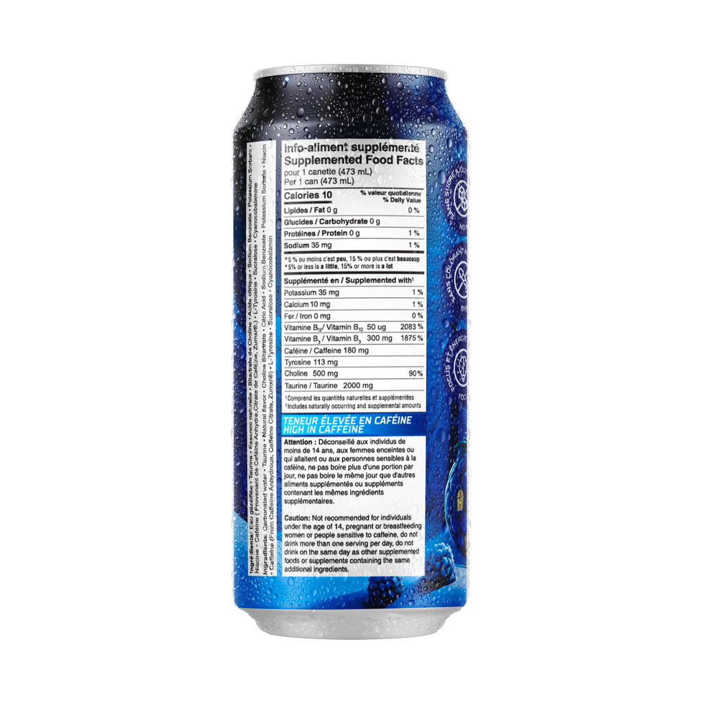 Spark framboise bleue - Caisse de 12 canettes (473ml)