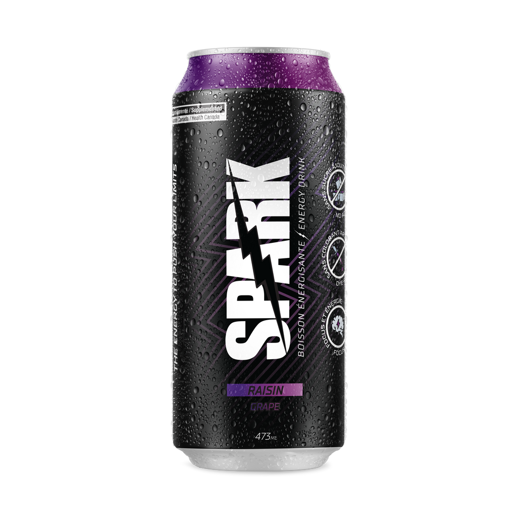 Spark raisin🍇- Caisse de 12 canettes (473ml)