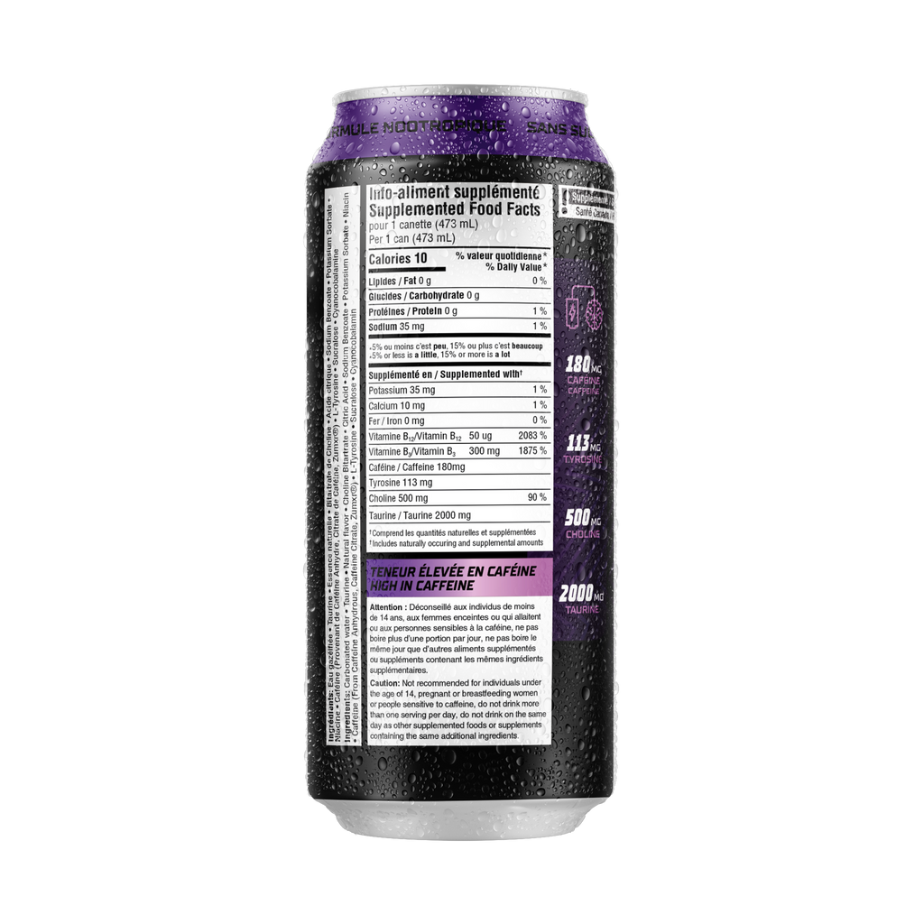 Spark raisin🍇- Caisse de 12 canettes (473ml)